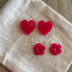 Pampilles interchangeables avec ou sans créoles modèle Amor Octobre rose