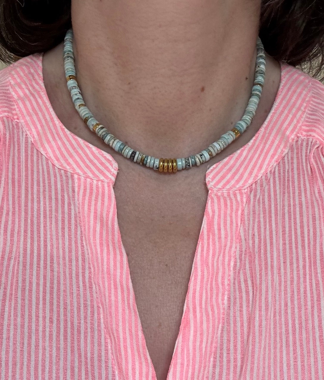 Collier en pierres naturelles modèle Gaïa