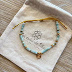 Bracelet en perles en pierres naturelles modèle Lagune