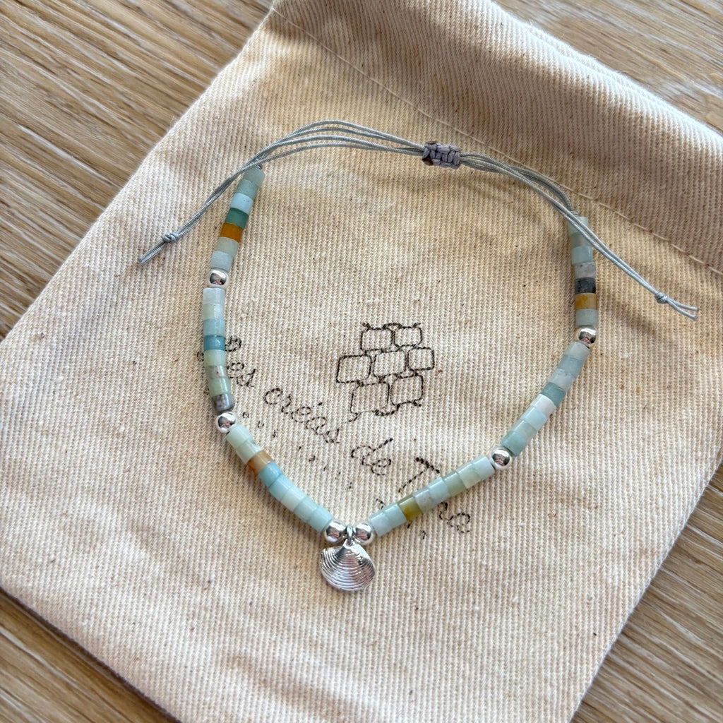 Bracelet en perles en pierres naturelles modèle Lagune