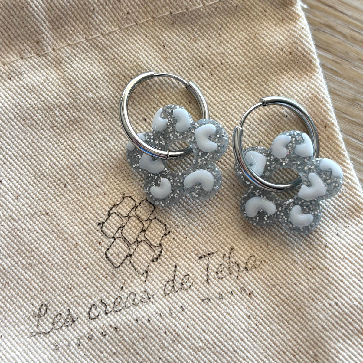 Pampilles interchangeables avec  ou sans créoles modèle Safari