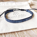 Bracelet homme modèle Avei en perles de verre et cordon