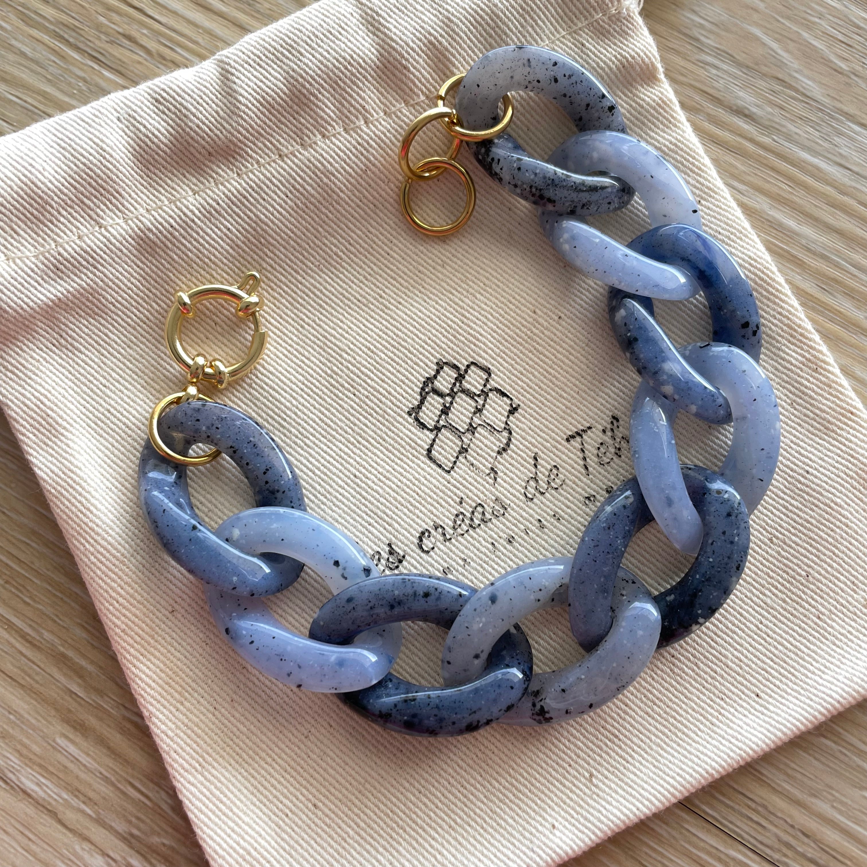 Bracelet tendance grosses mailles modèle Ohéa taille M