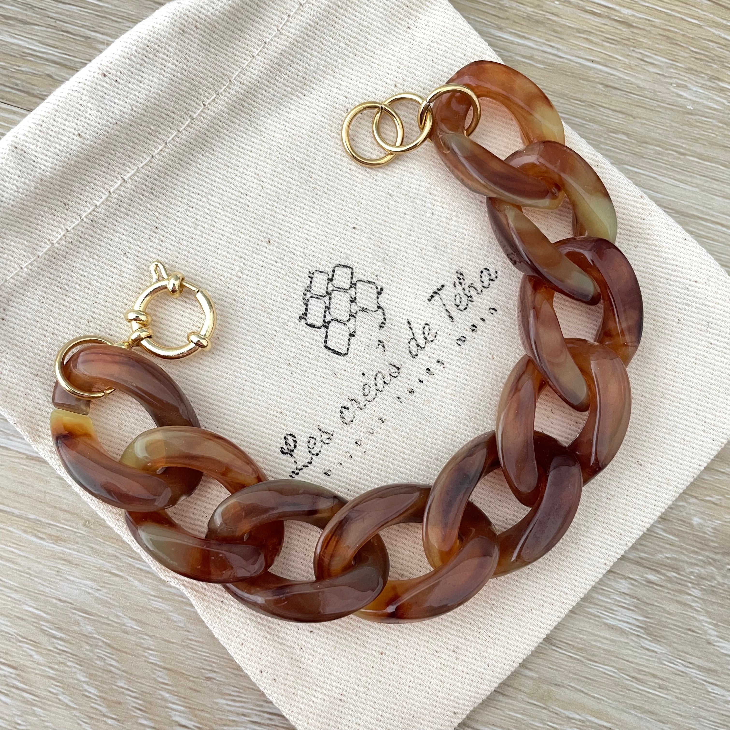 Bracelet tendance grosses mailles modèle Ohéa