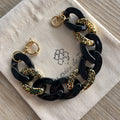 Bracelet tendance grosses mailles modèle Ohéa