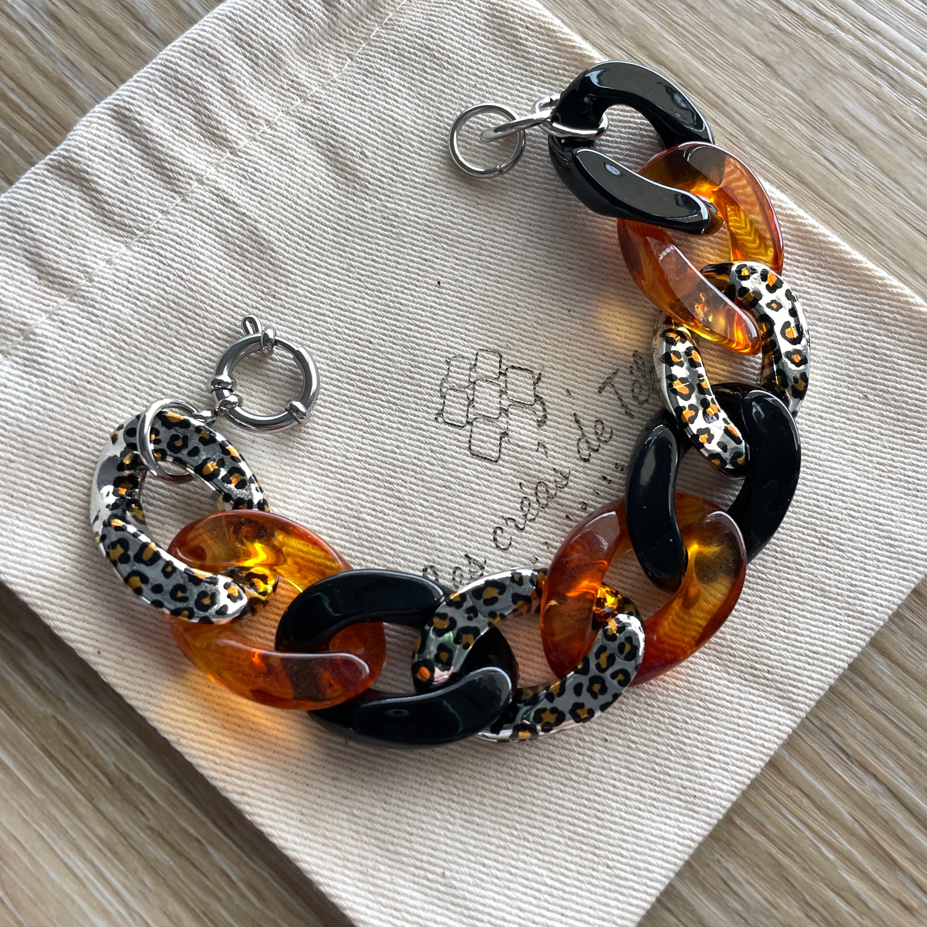 Bracelet tendance grosses mailles modèle Ohéa