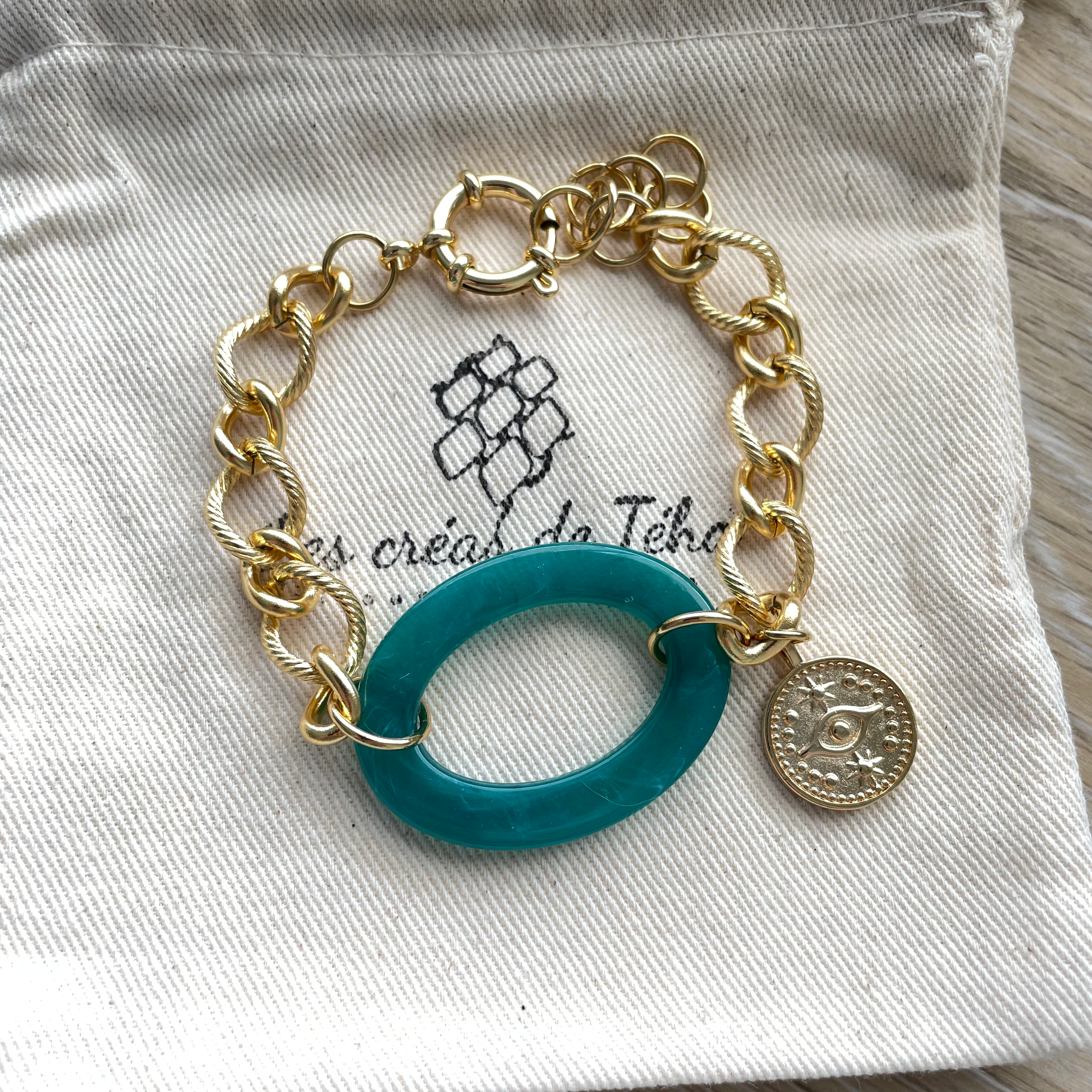 Bracelet tendance acier inoxydable modèle Āuri