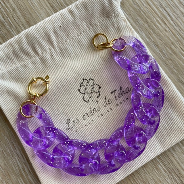 Bracelet tendance grosses mailles modèle Ohéa