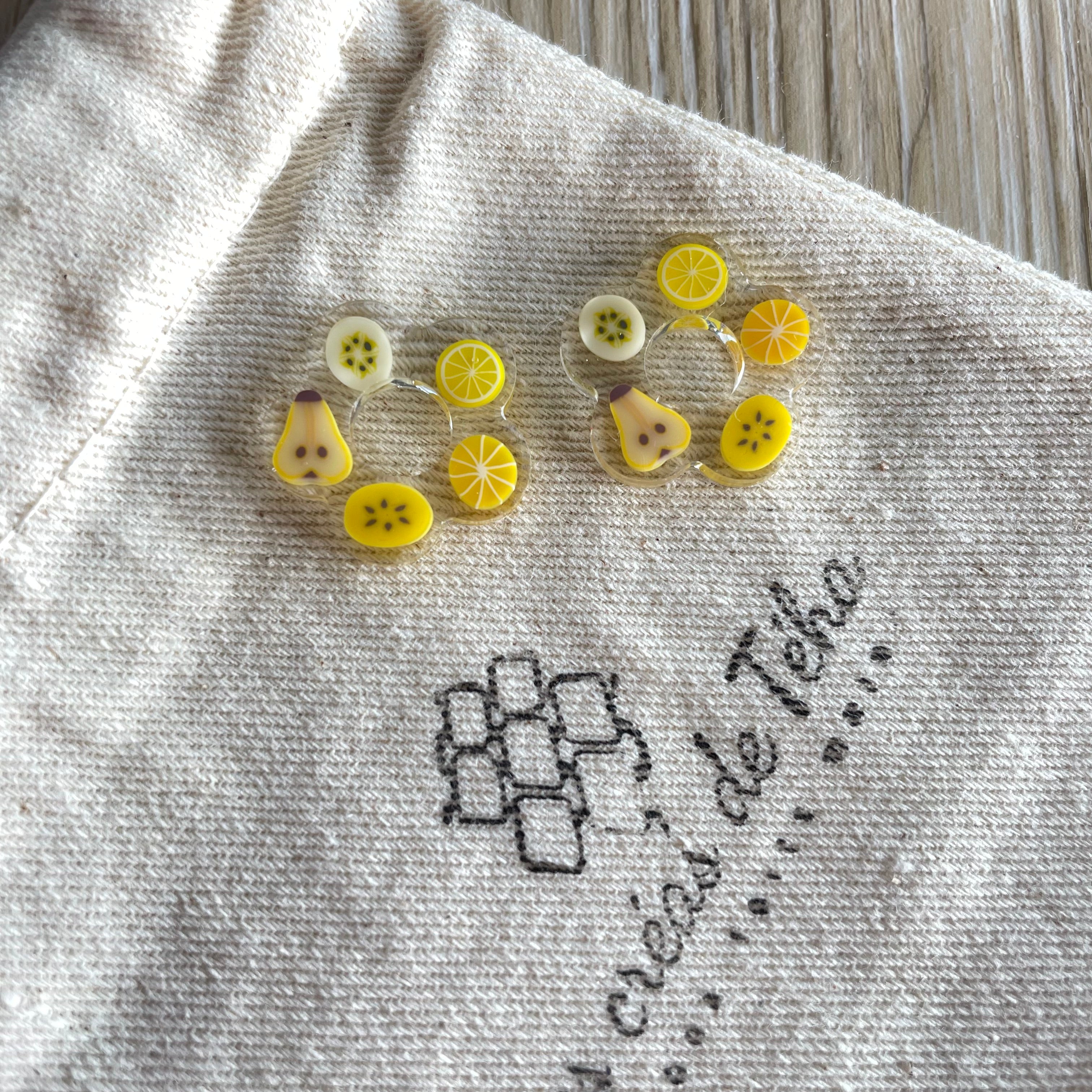 Pampilles fleurs avec ou sans créoles en acier inoxydable modèle Frutti Pop