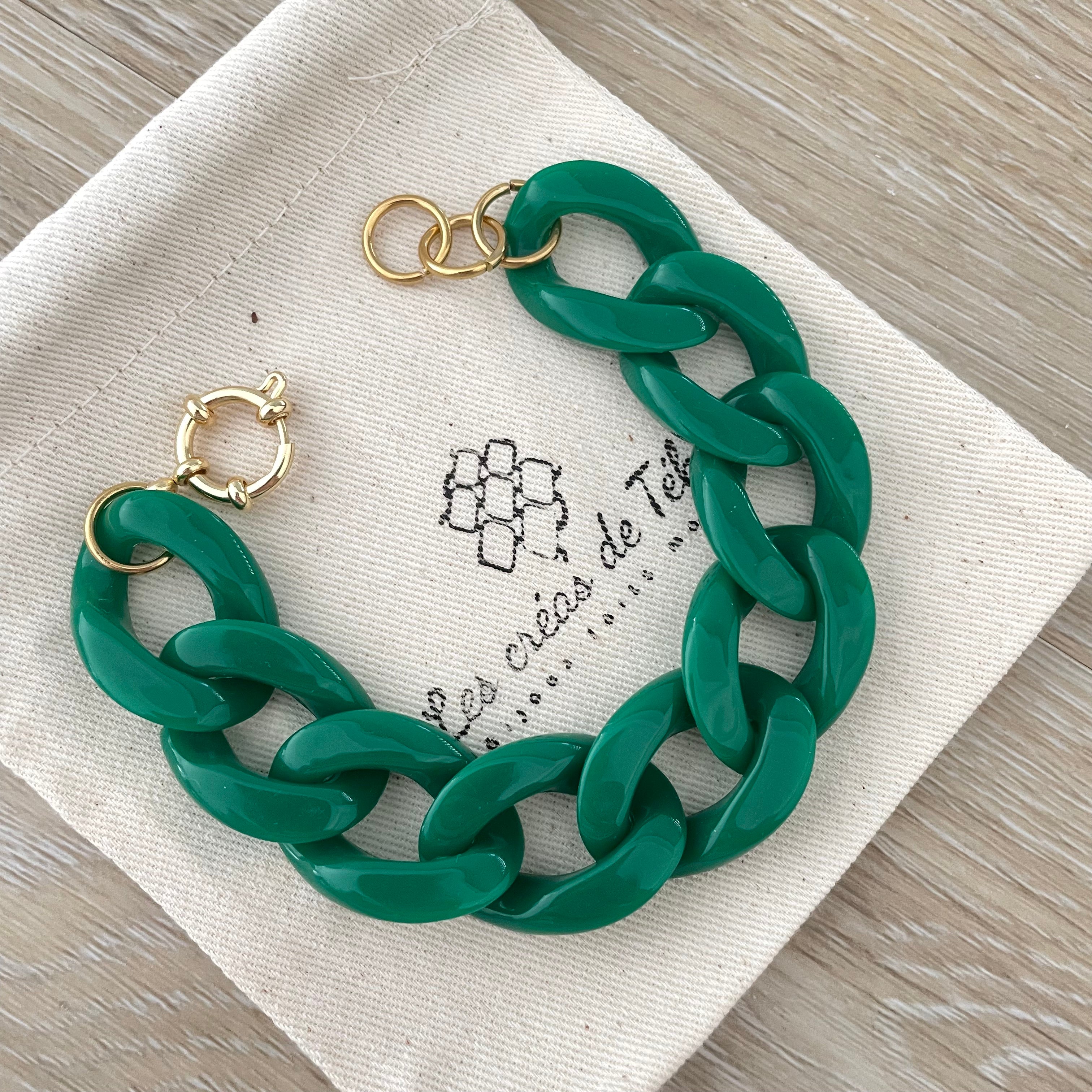 Bracelet tendance grosses mailles modèle Ohéa