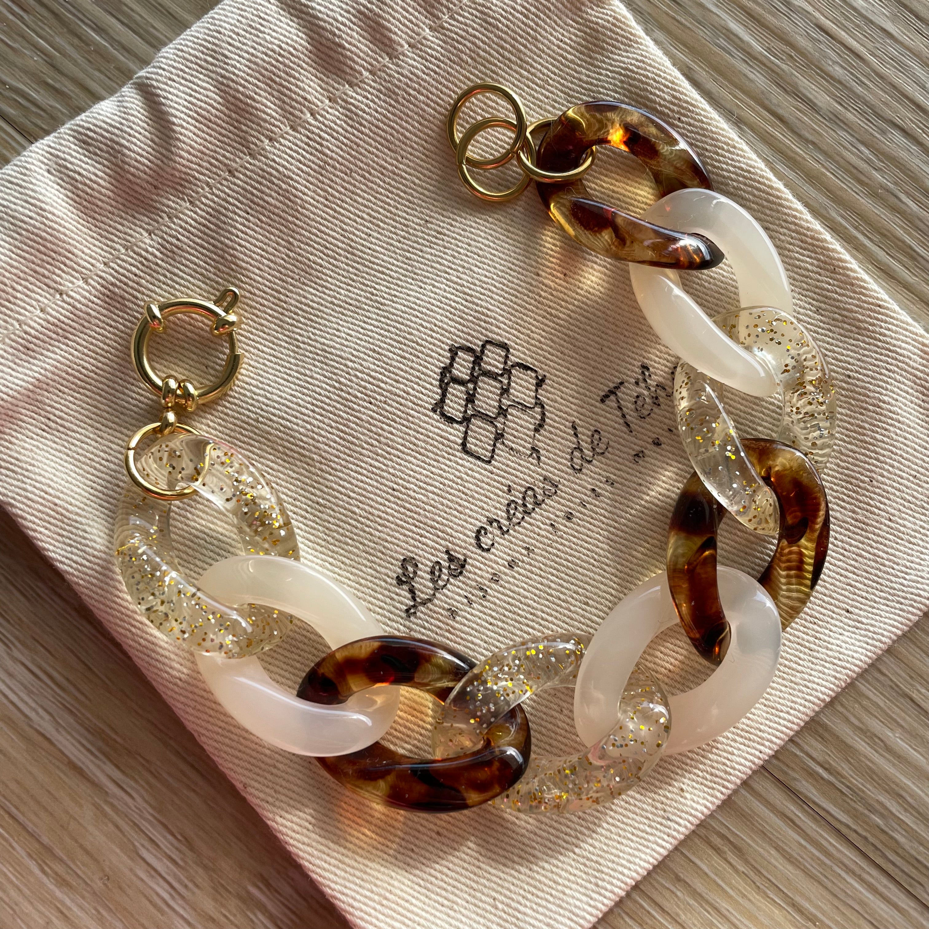 Bracelet tendance grosses mailles modèle Ohéa