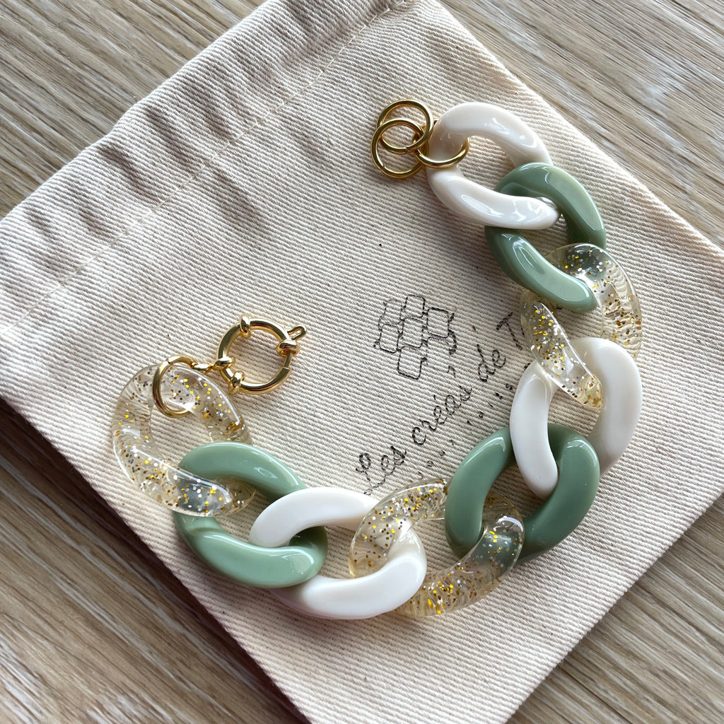 Bracelet tendance grosses mailles modèle Ohéa taille M