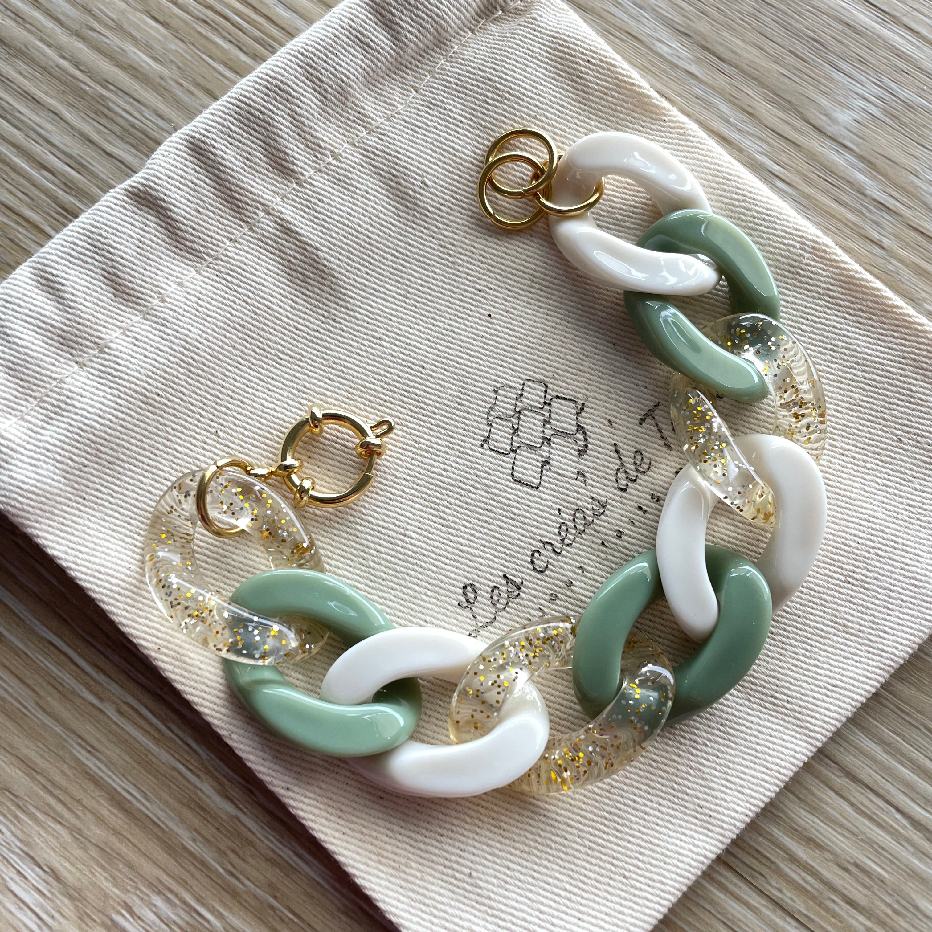 Bracelet tendance grosses mailles modèle Ohéa taille M