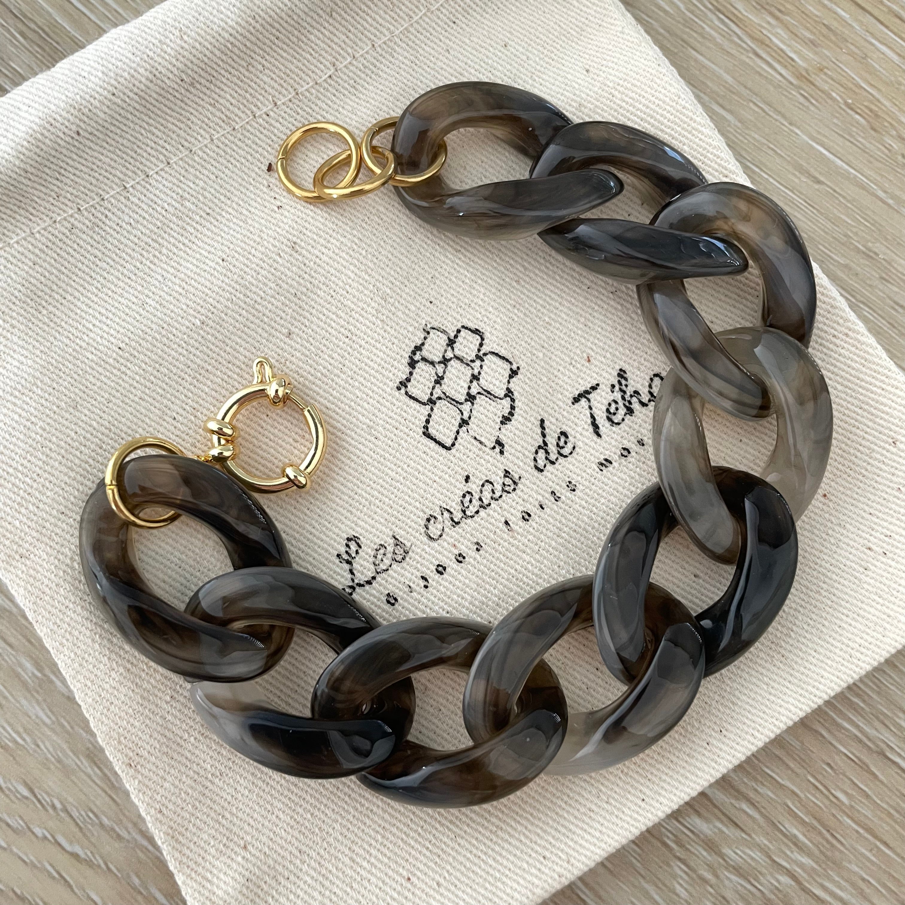 Bracelet tendance grosses mailles modèle Ohéa