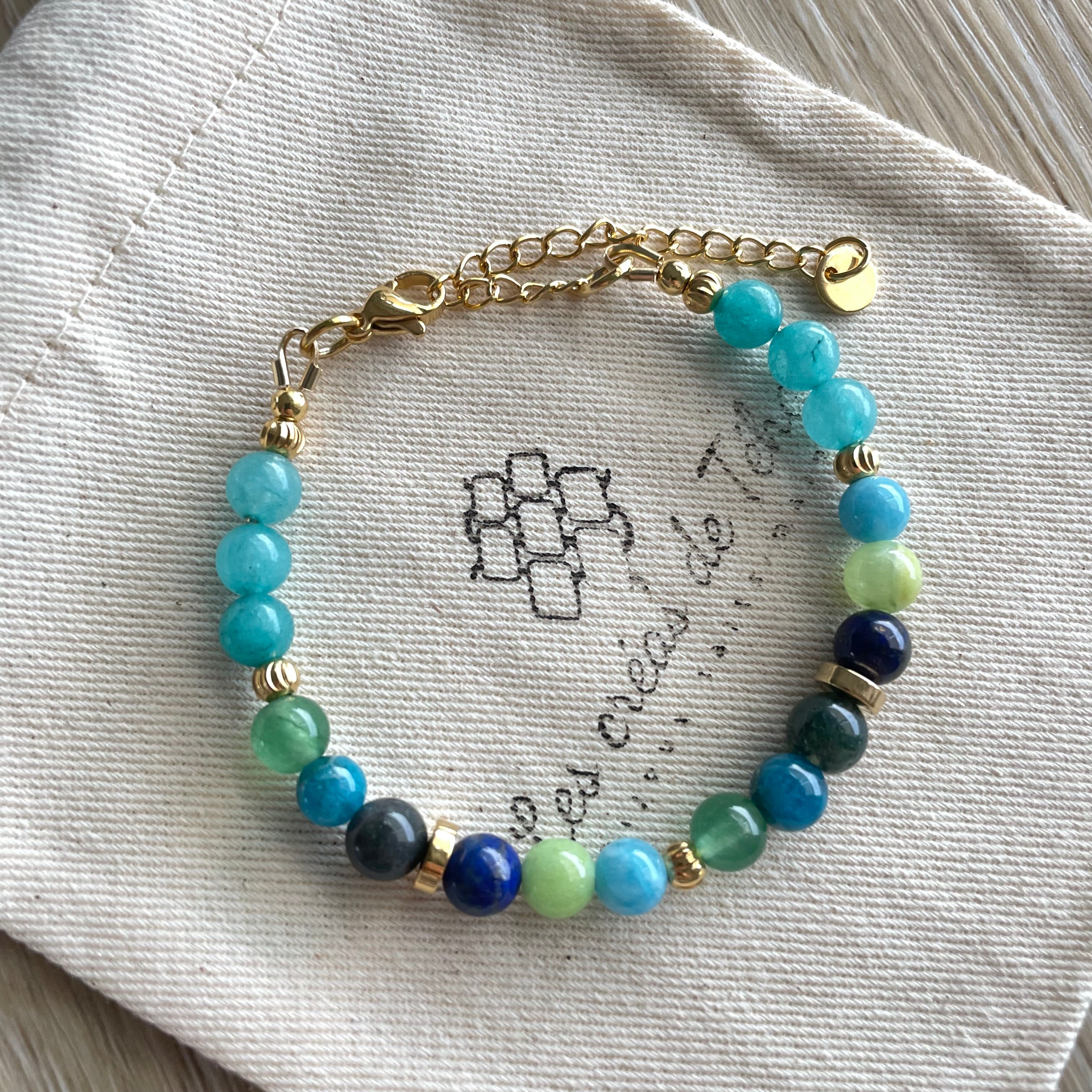 Bracelet en pierres naturelles modèle Gaïa