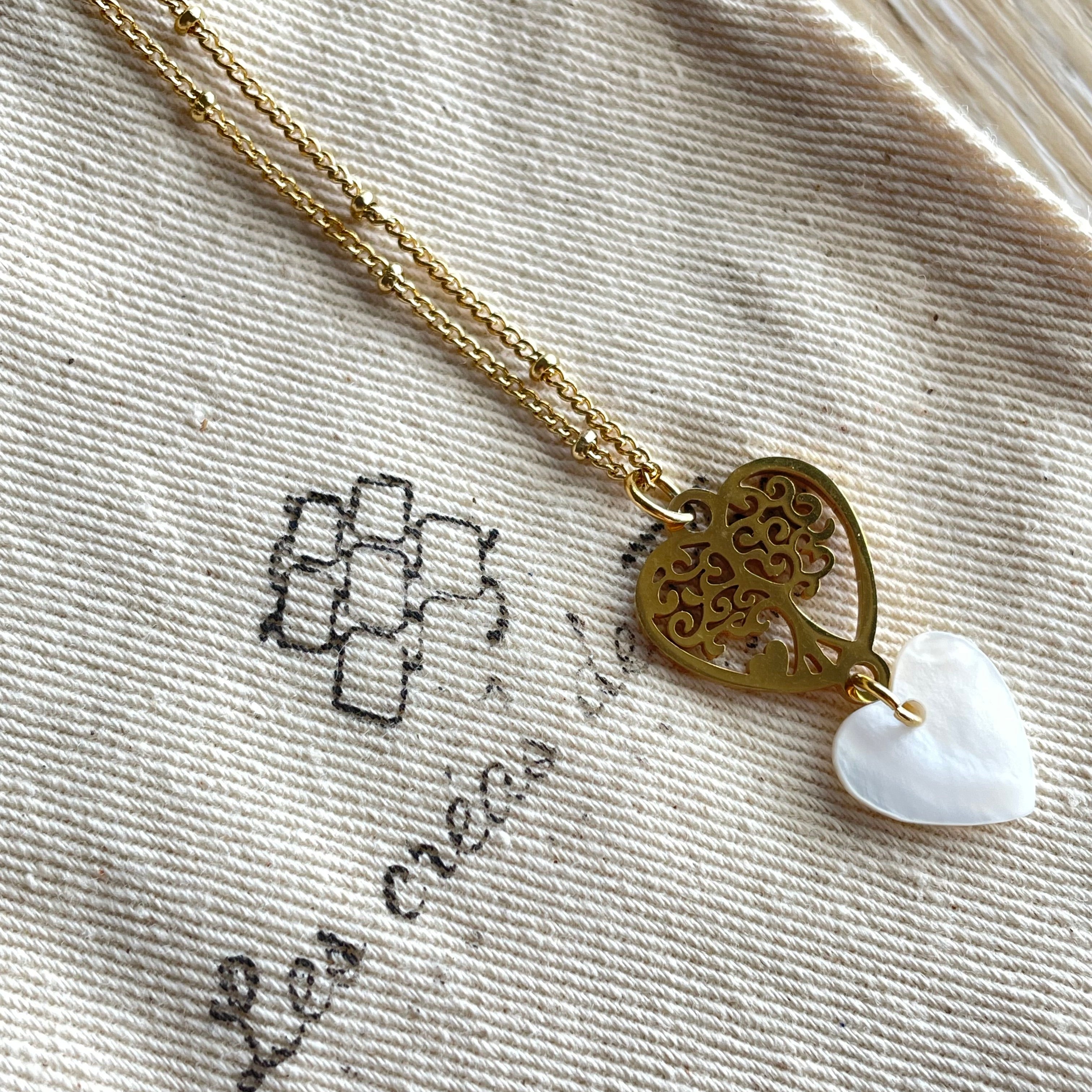 Collier en acier inoxydable  modèle Love