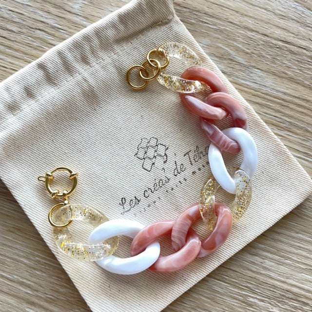 Bracelet tendance grosses mailles modèle Ohéa
