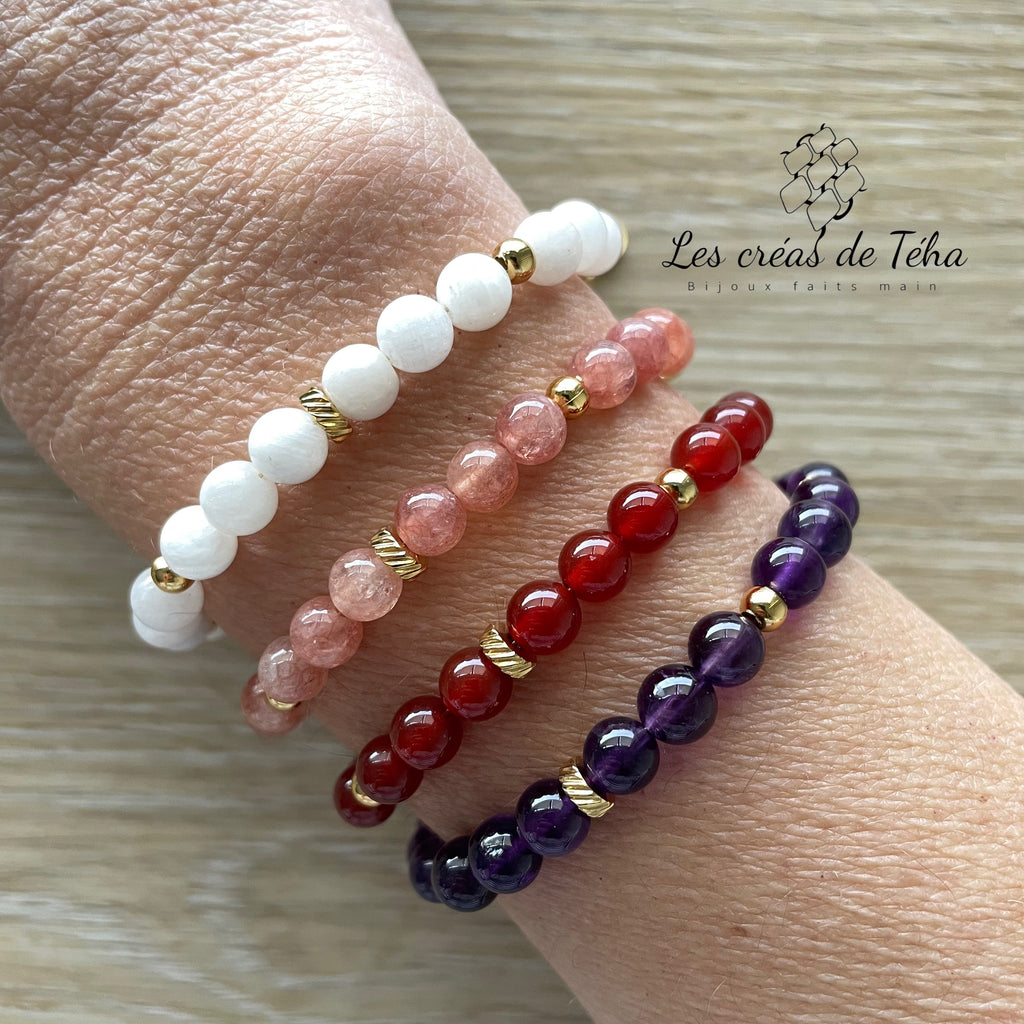 Bracelet en pierres naturelles modèle Aura
