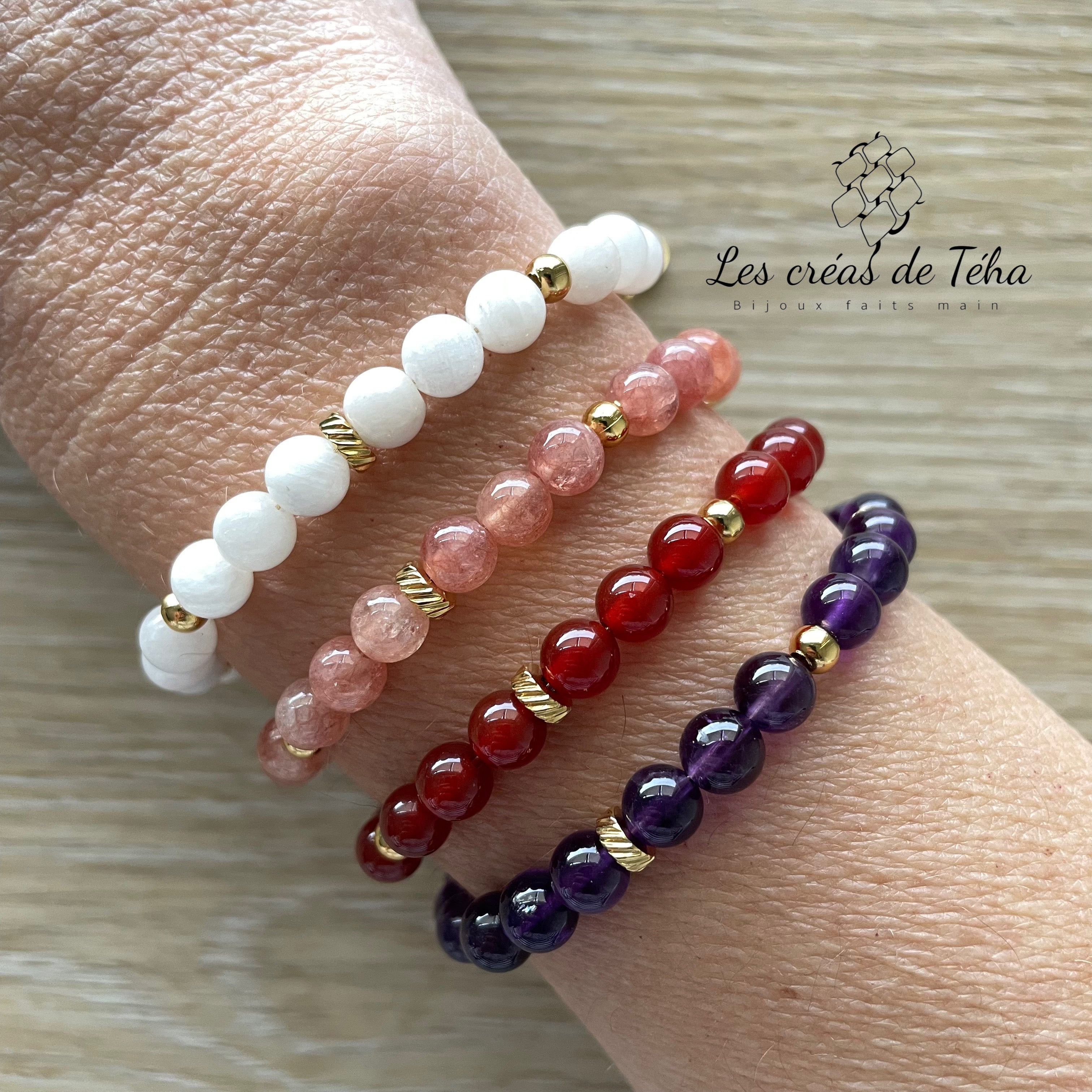 Bracelet en pierres naturelles modèle Aura
