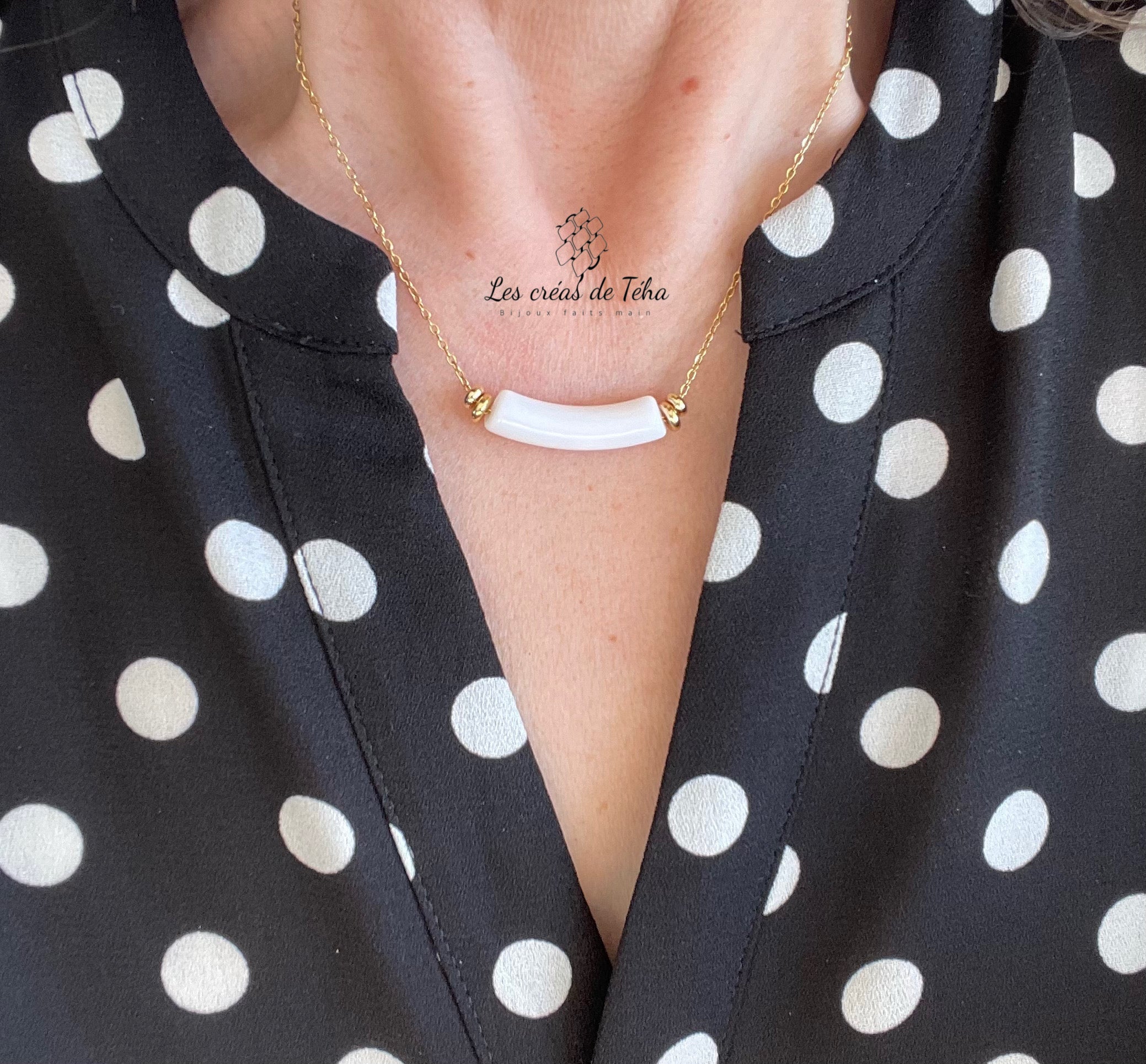 Collier en acier inoxydable modèle Ata