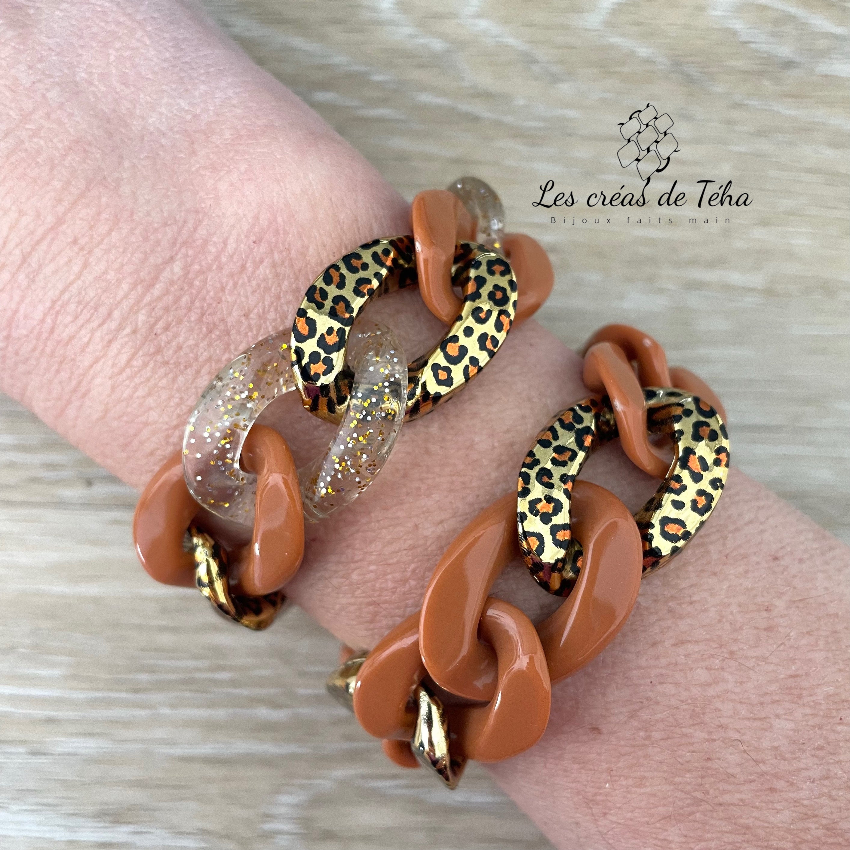Bracelet tendance grosses mailles modèle Ohéa