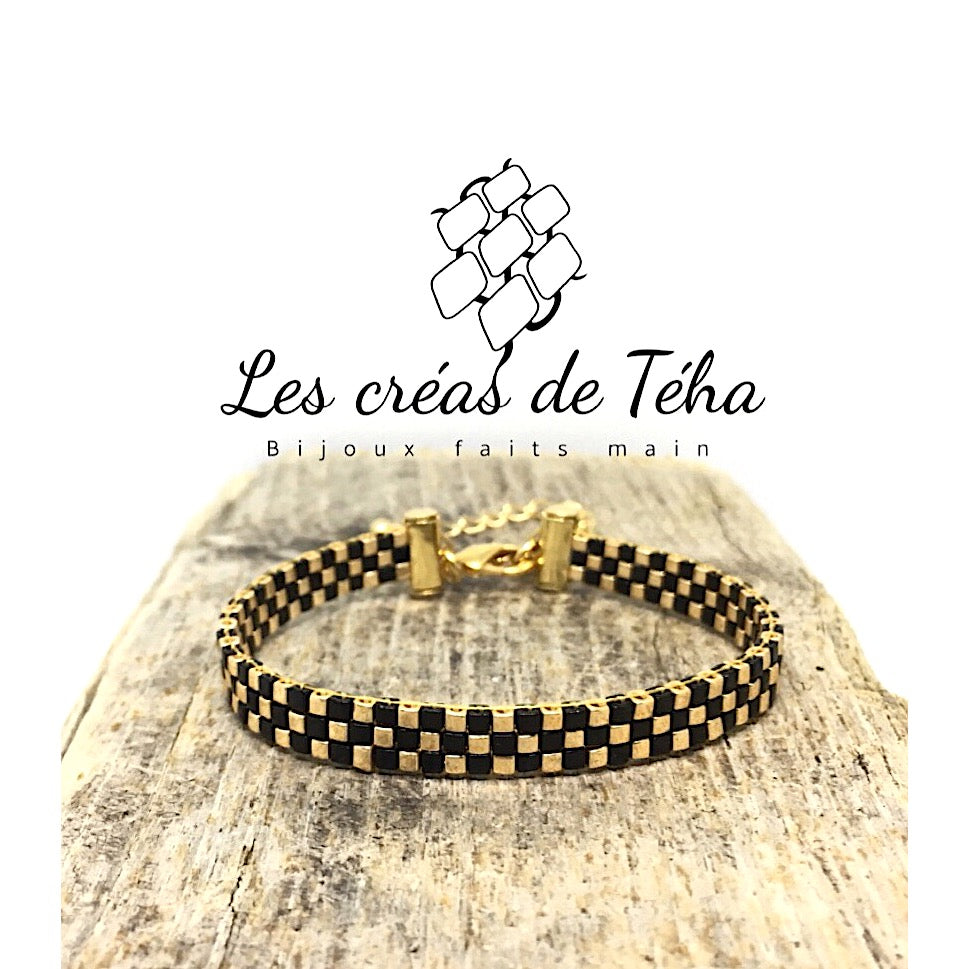 Bracelet modèle Moere en perles de verre japonaises