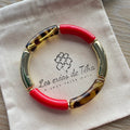 Bracelet élastique tendance perles incurvées modèle Ata