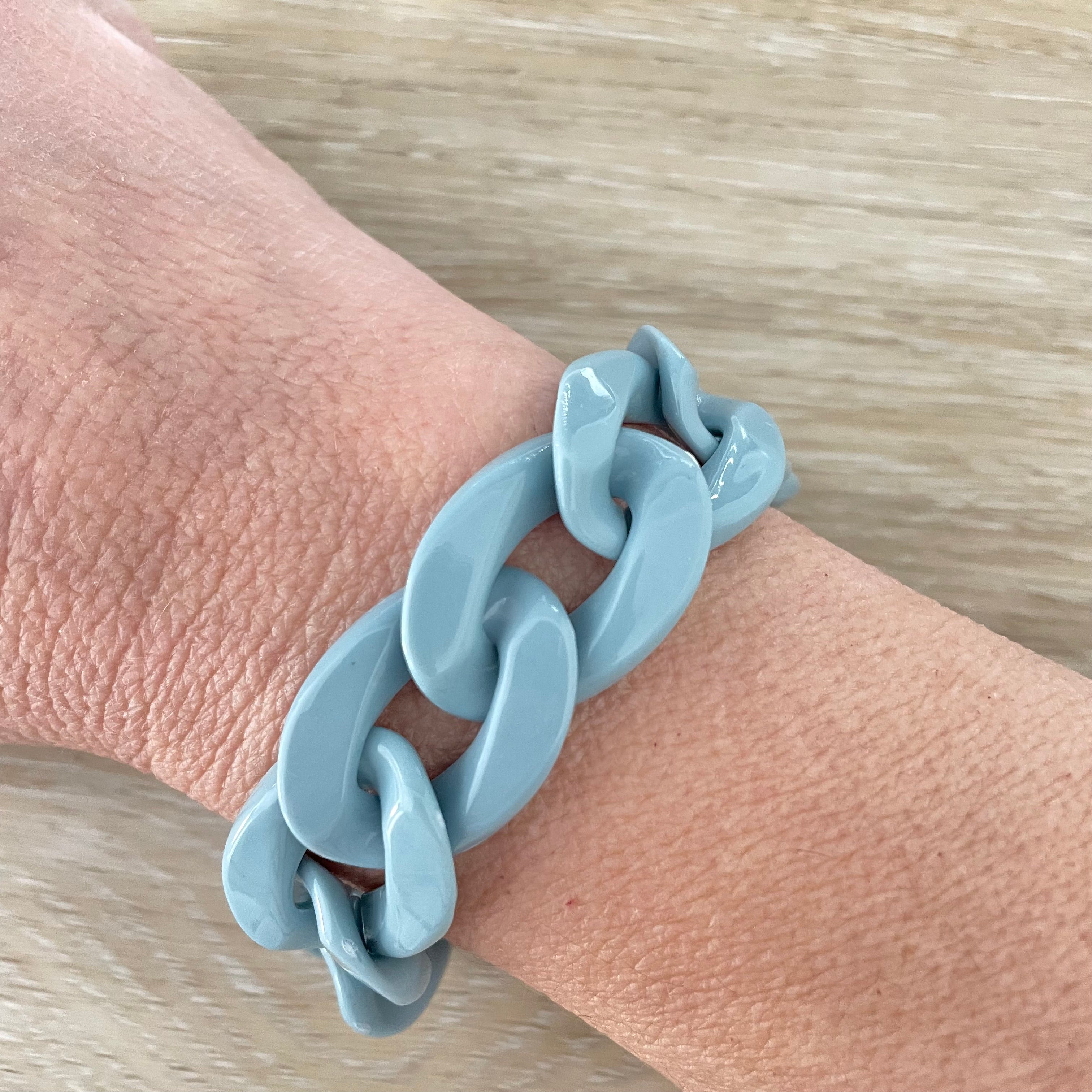 Bracelet tendance grosses mailles modèle Ohéa