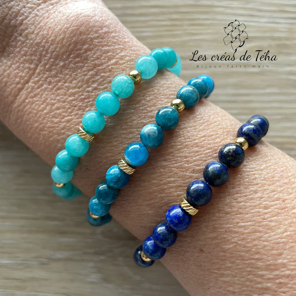 Bracelet en pierres naturelles modèle Aura
