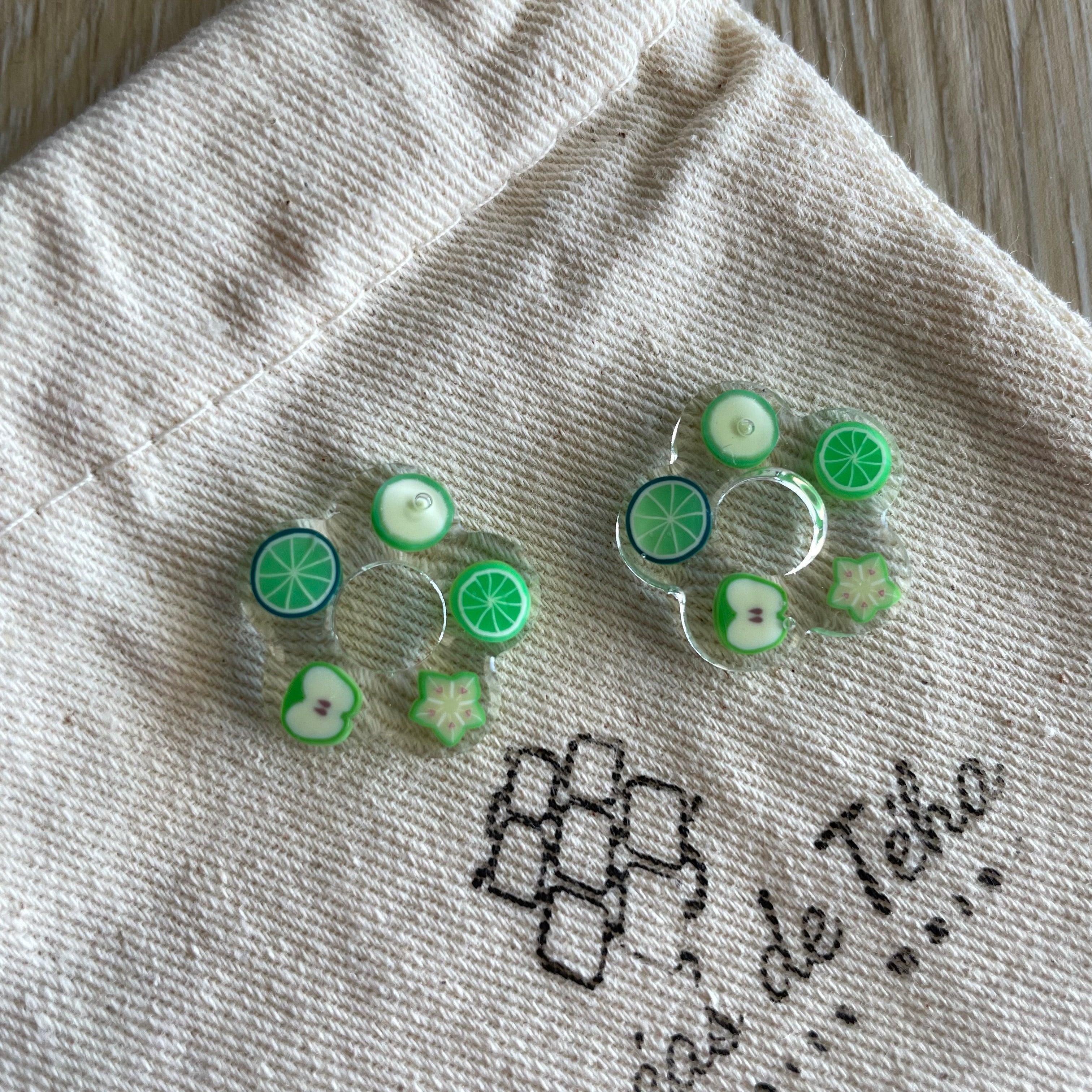 Pampilles fleurs avec ou sans créoles en acier inoxydable modèle Frutti Pop