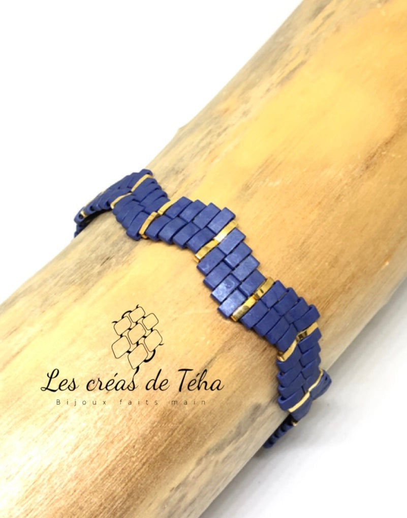 Bracelet modèle Vera en perles de verre japonaises