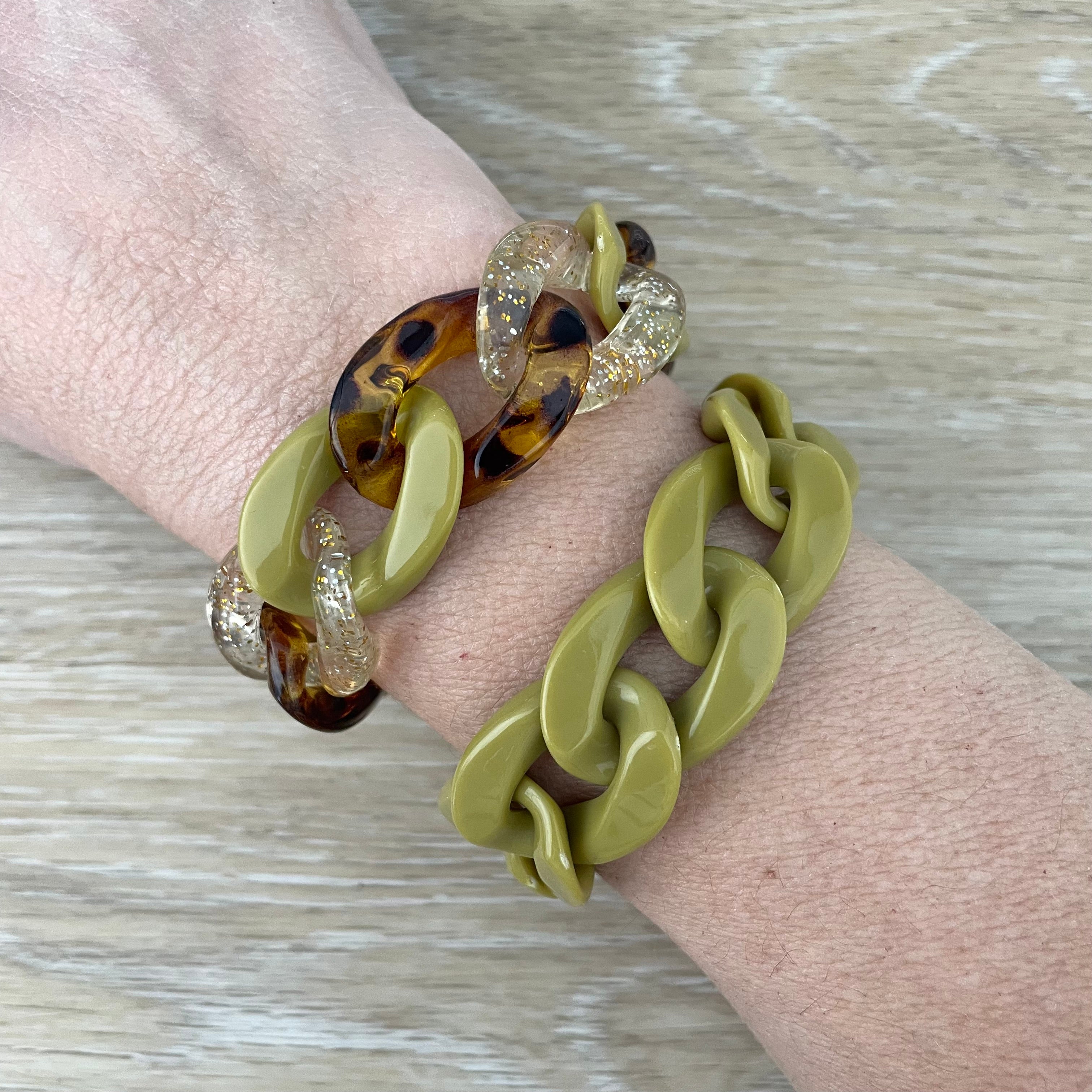 Bracelet tendance grosses mailles modèle Ohéa