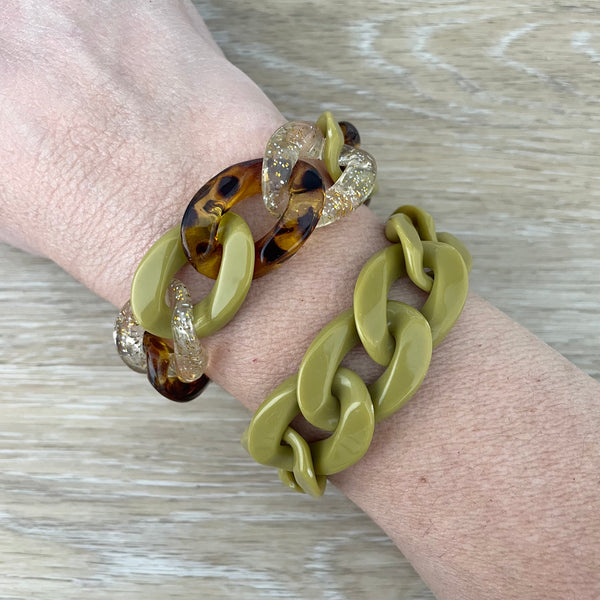 Bracelet tendance grosses mailles modèle Ohéa