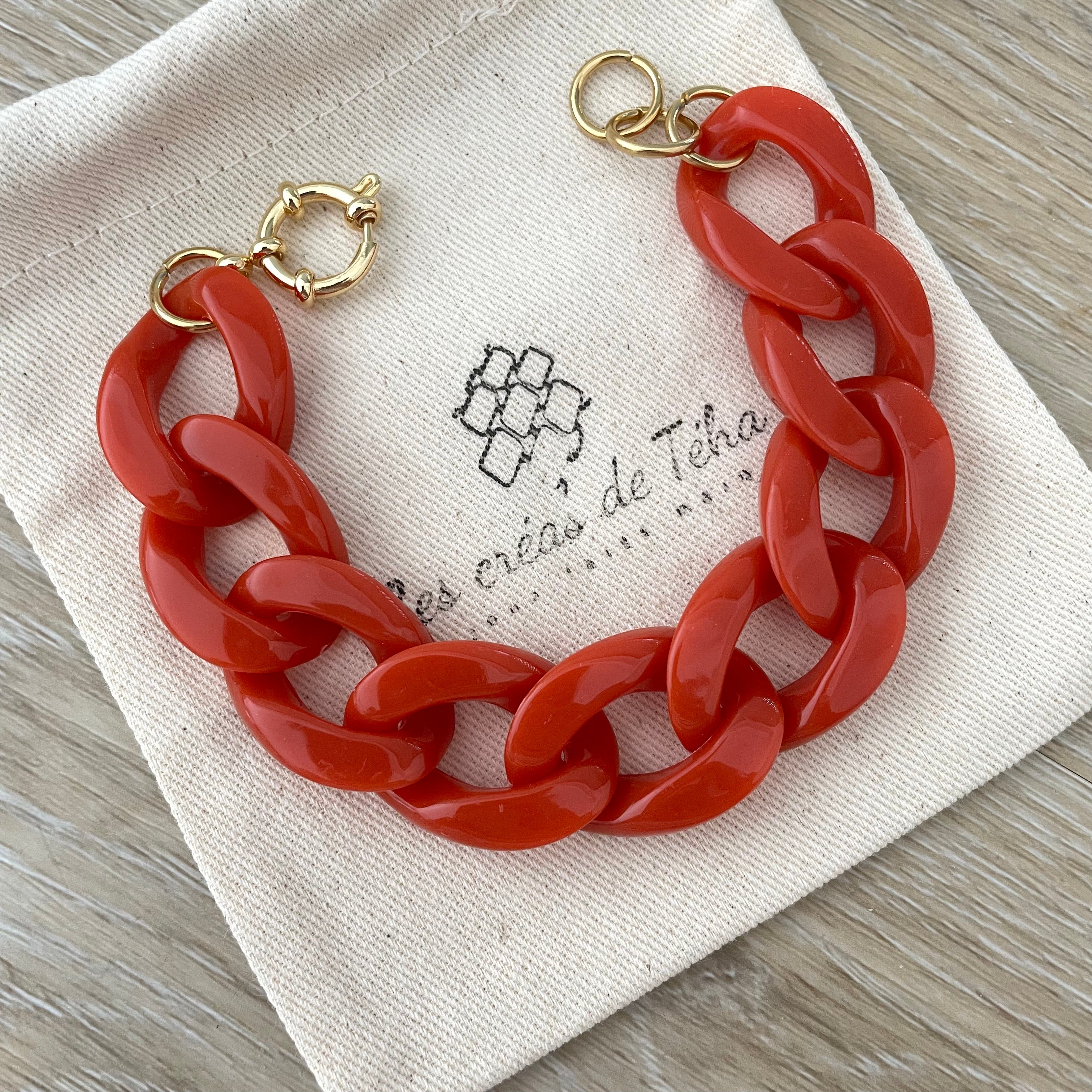 Bracelet tendance grosses mailles modèle Ohéa