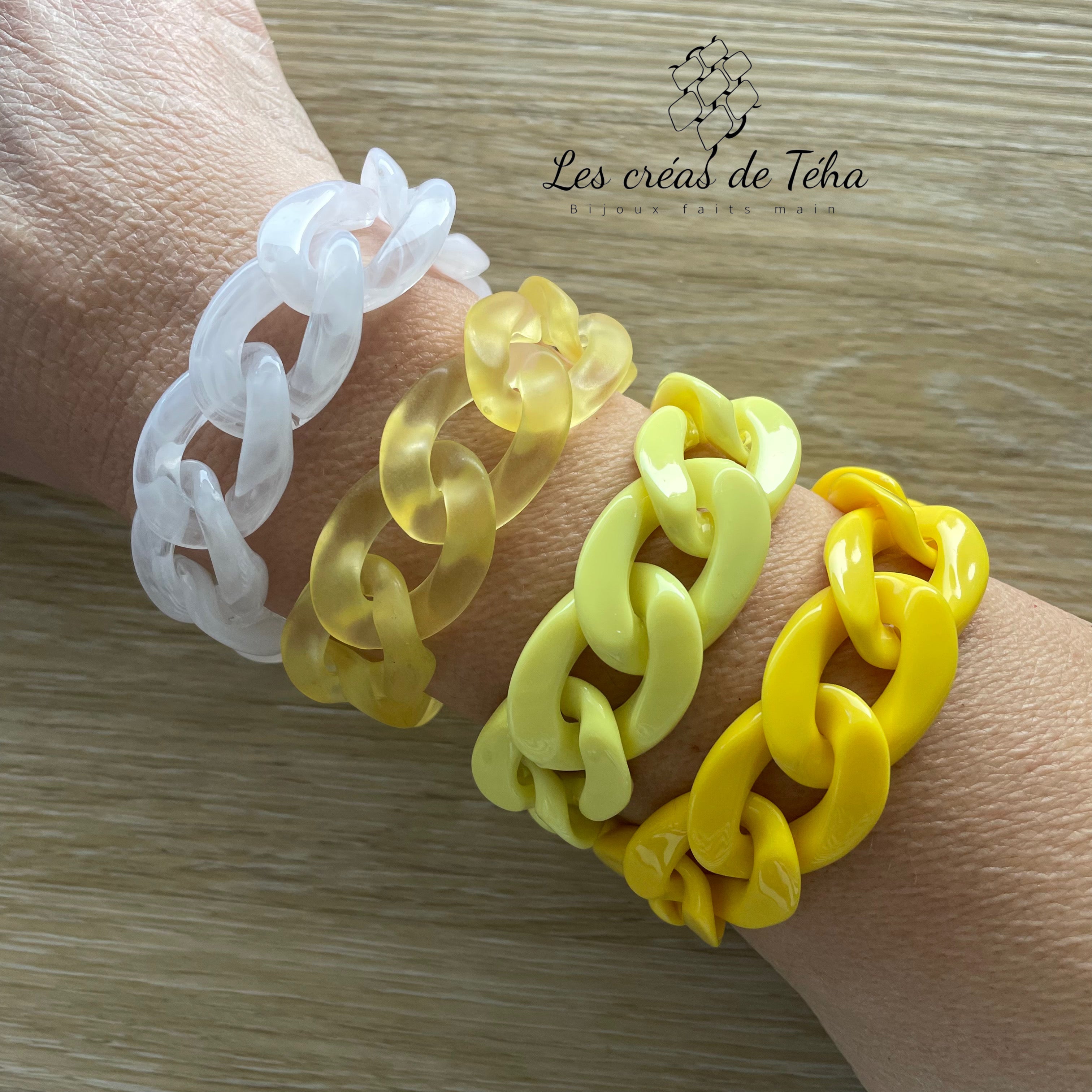 Bracelet tendance grosses mailles modèle Ohéa