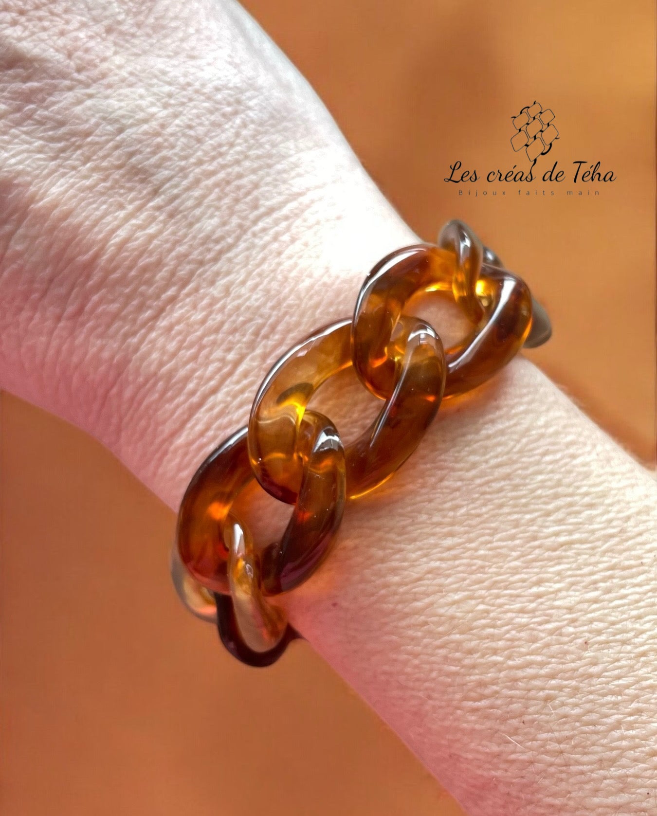 Bracelet tendance grosses mailles  modèle Ohéa