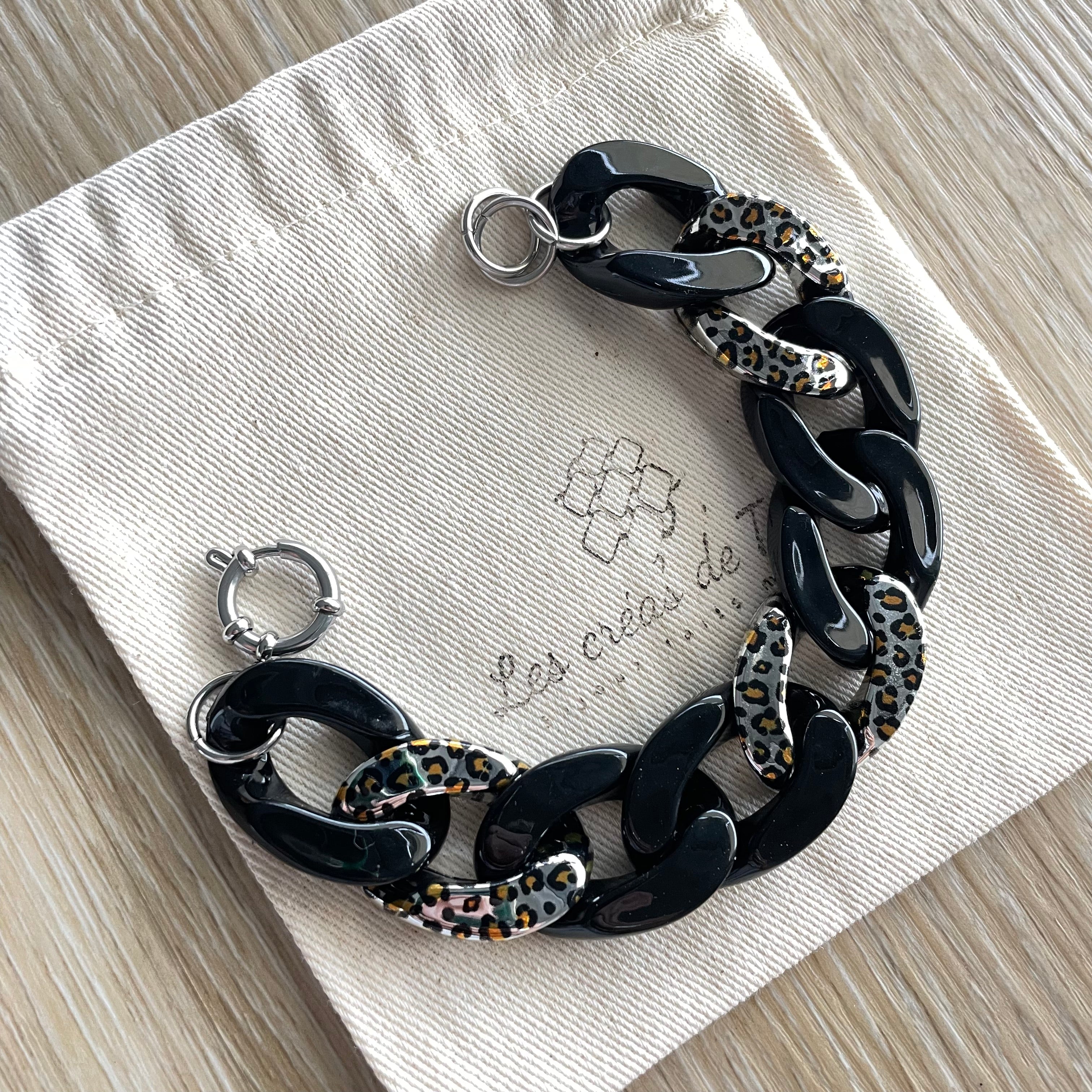 Bracelet tendance grosses mailles modèle Ohéa