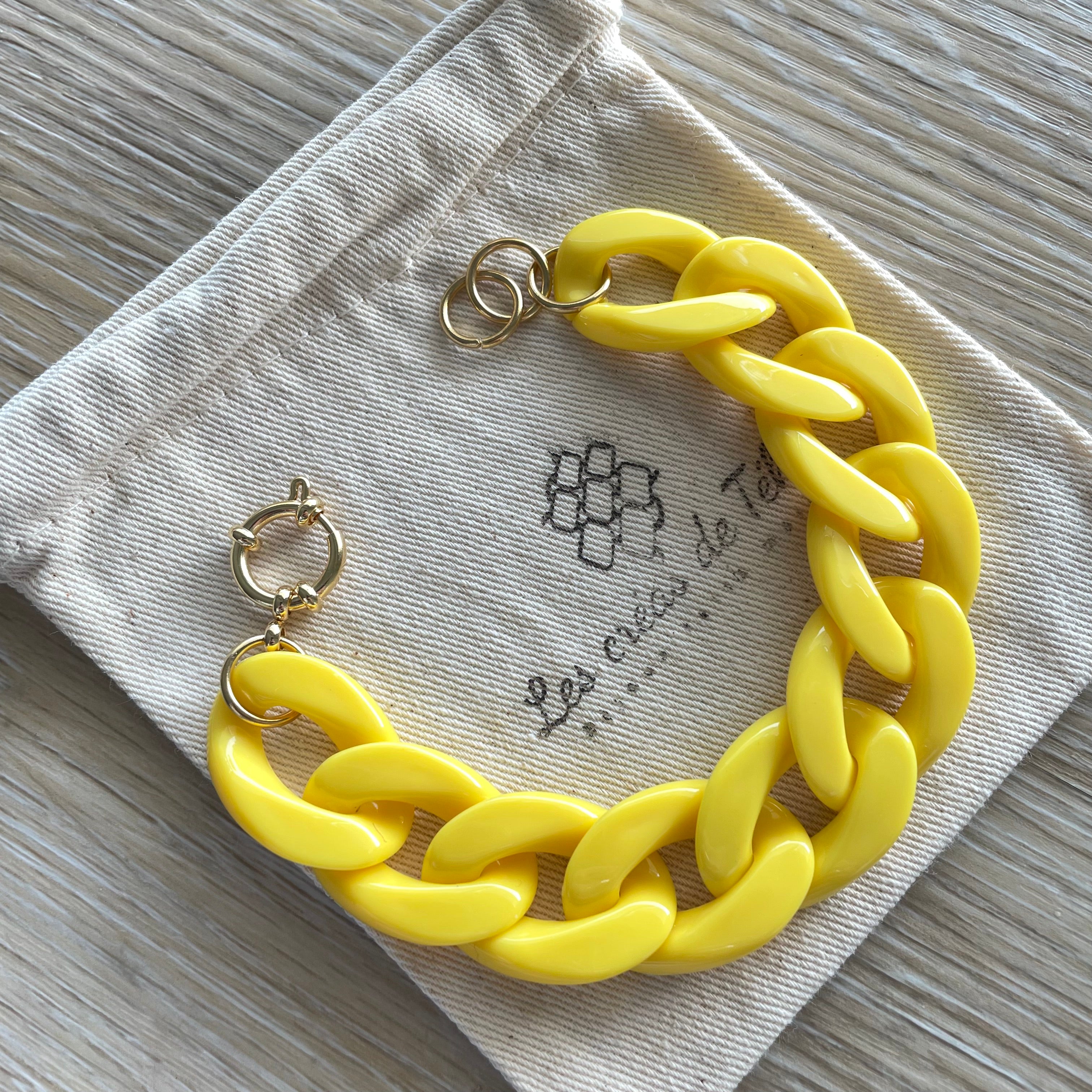 Bracelet tendance grosses mailles modèle Ohéa