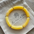 Bracelet élastique tendance perles incurvées modèle Ata