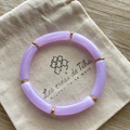 Bracelet élastique tendance perles incurvées modèle Ata
