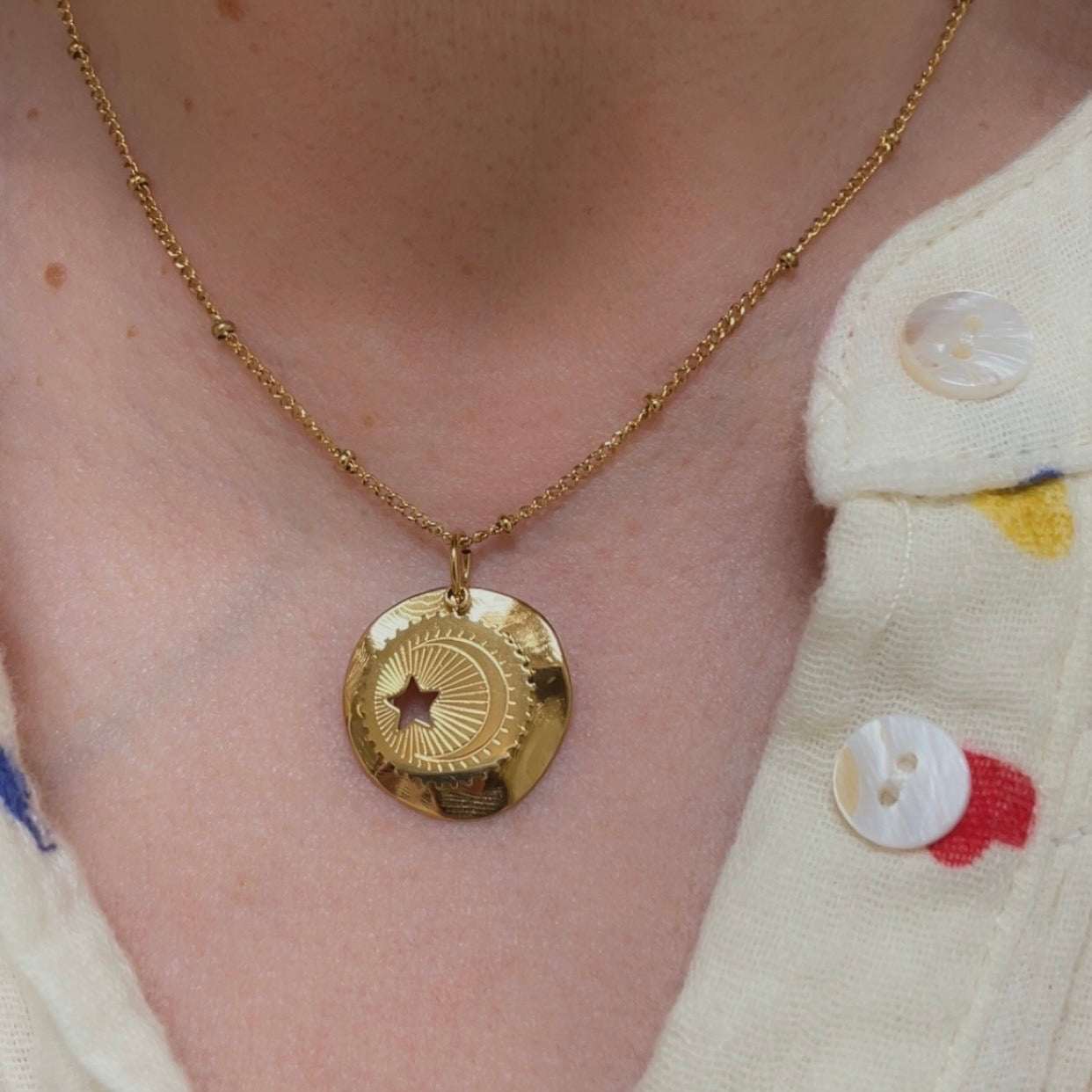 Collier en acier inoxydable  modèle Estrella Luna