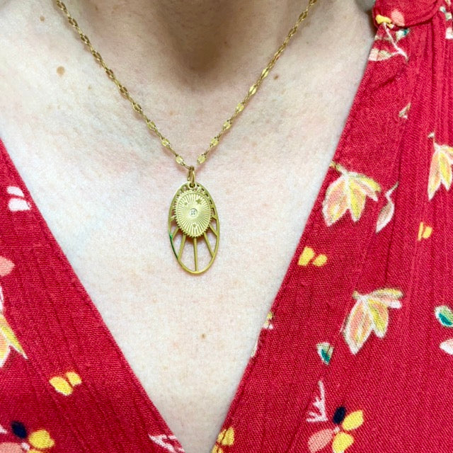Collier en acier inoxydable  modèle Aurore