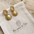 Boucles d’oreilles en plaqué or et perles d'eau douce modèle Pearl