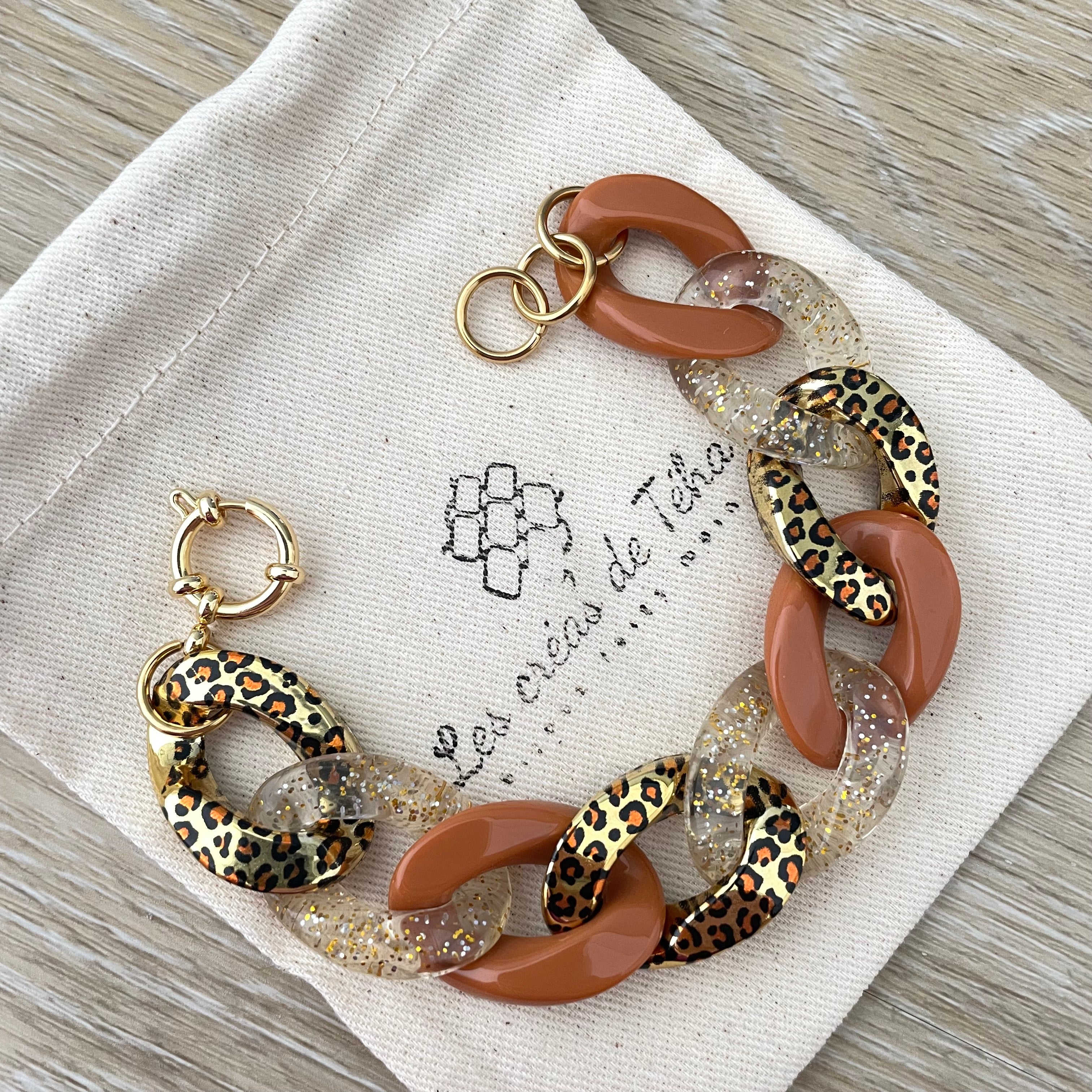 Bracelet tendance grosses mailles modèle Ohéa