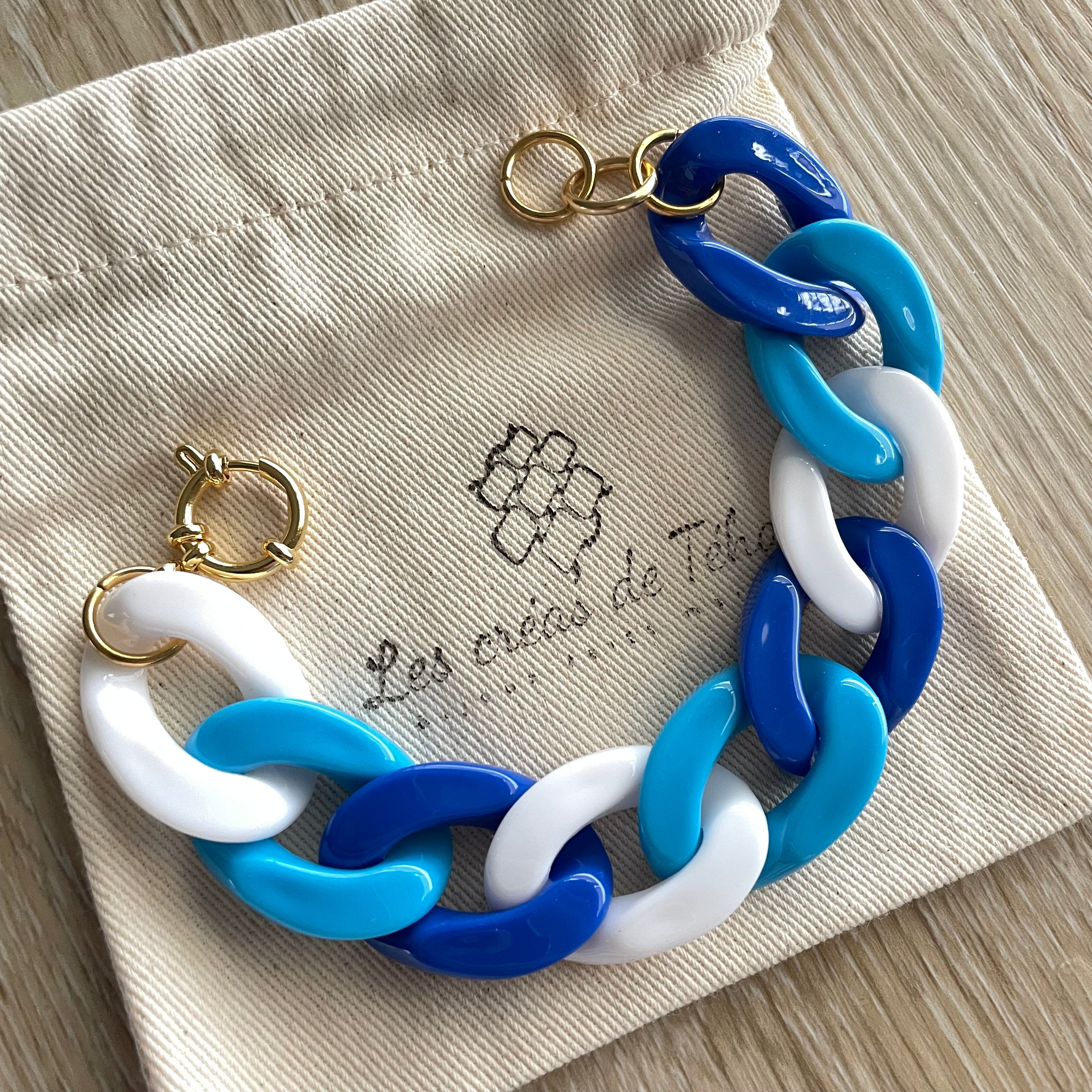Bracelet tendance grosses mailles rmodèle Ohéa