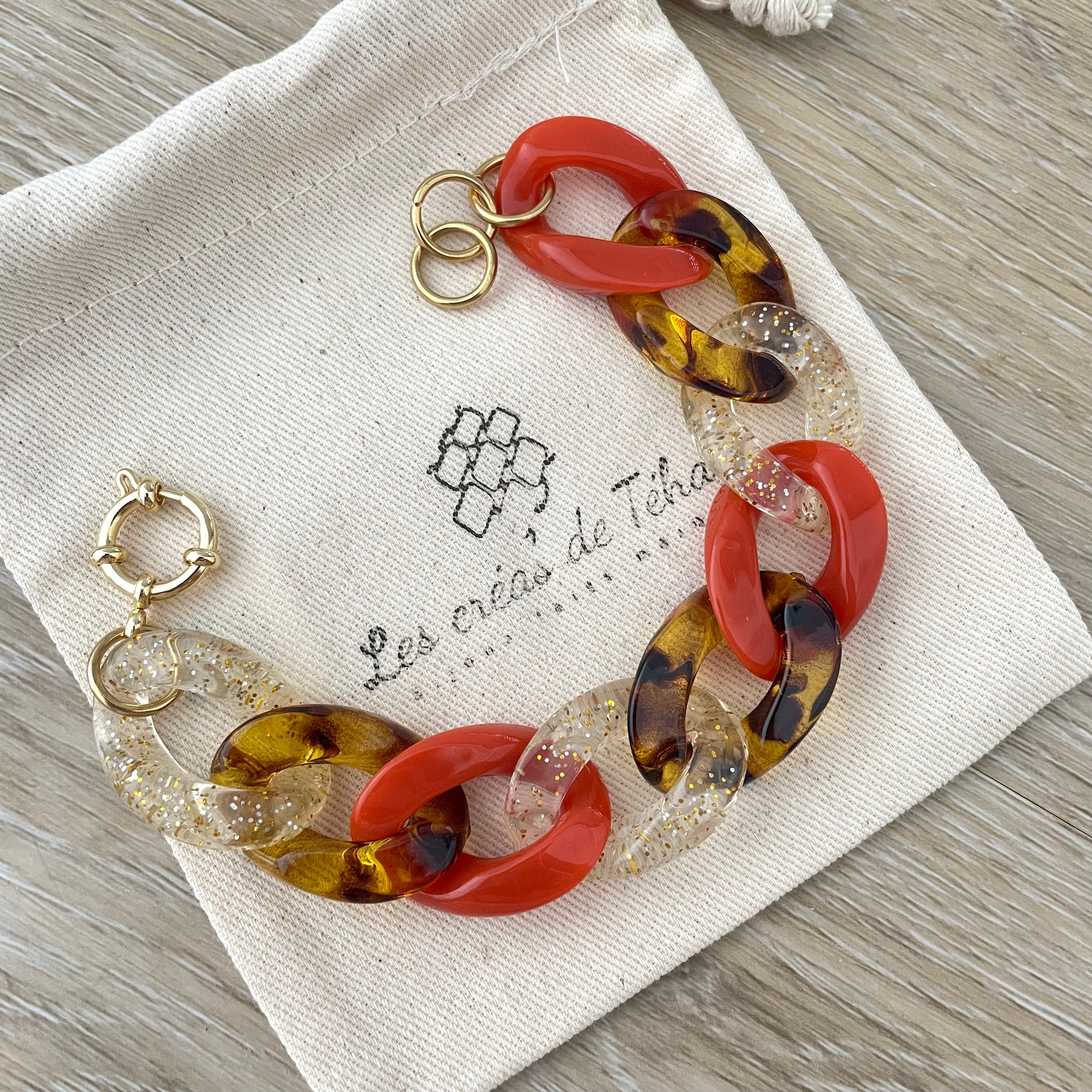 Bracelet tendance grosses mailles modèle Ohéa