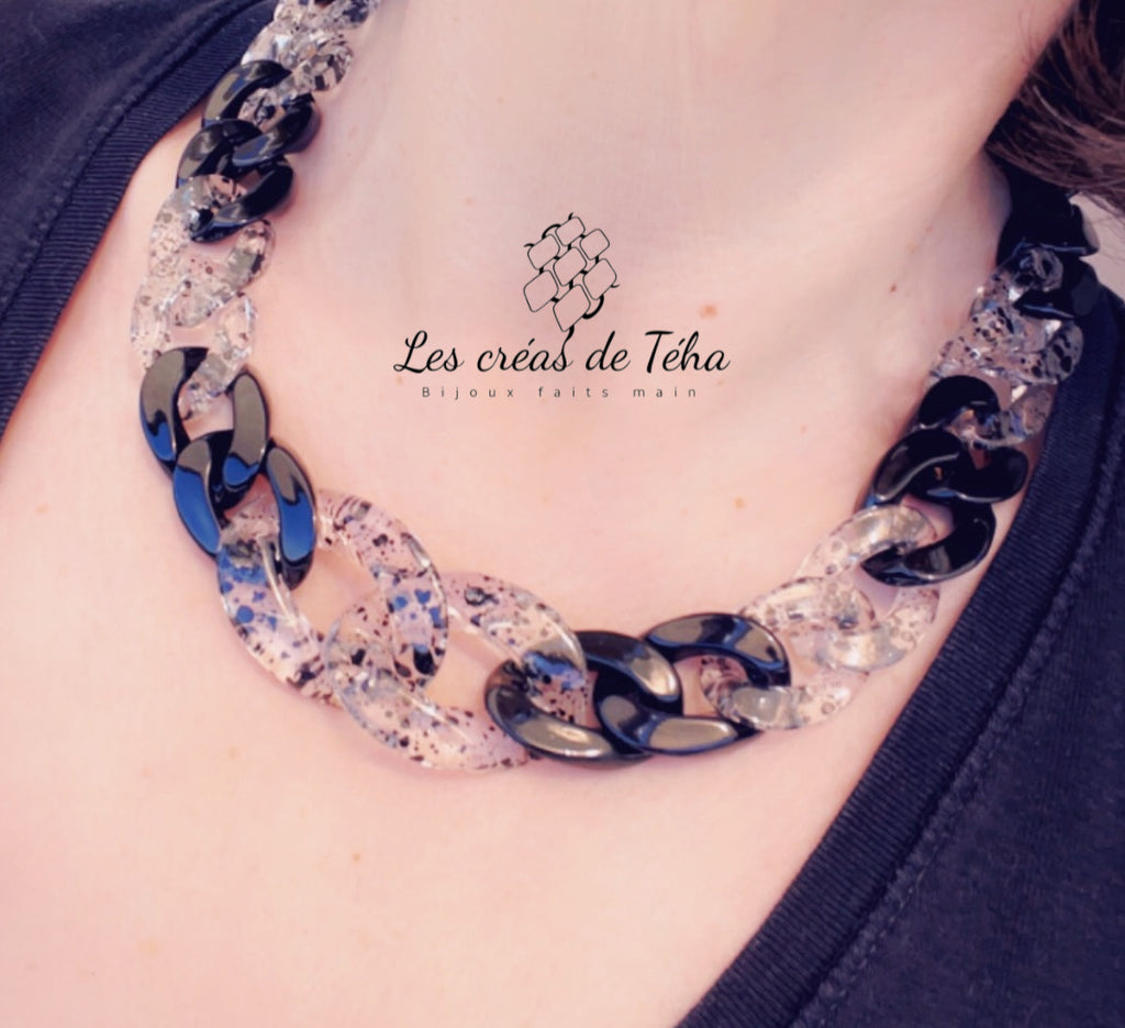 Collier en grosses mailles modèle New Ohéa