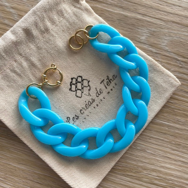Bracelet tendance grosses mailles modèle Ohéa
