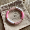 Bracelet élastique tendance perles incurvées modèle Ata