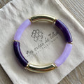 Bracelet élastique tendance perles incurvées modèle Ata
